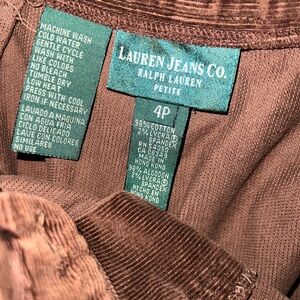 Vintage Lauren Jeans corduroy long skirt size 4P